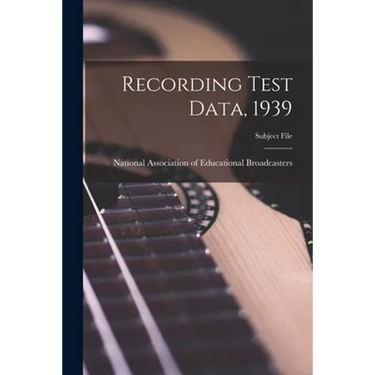 Recording Test Data, 1939