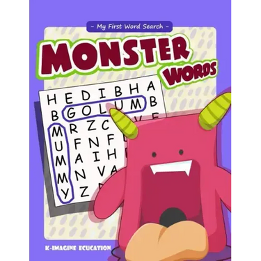 My First Word Search - Monster Words: Word Search Puzzle for Kids Ages 4 -6 Years