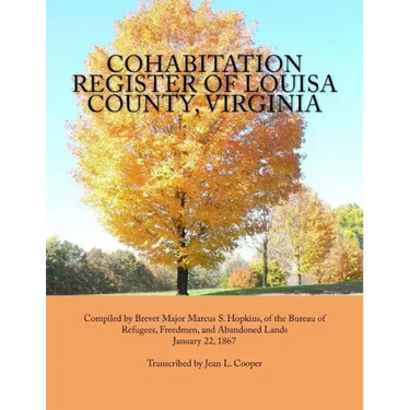 Cohabitation Register of Louisa County, Virginia