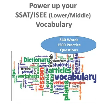 Power up your SSAT/ISEE (Lower/Middle) Vocabulary