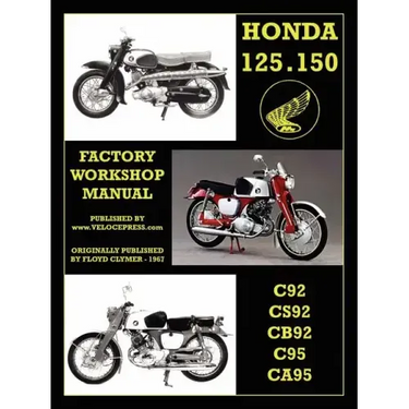 Honda Motorcycles Workshop Manual 125-150 Twins 1959-1966