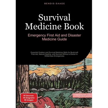 Survival Medicine Book: Emergency First Aid and Disaster Medicine Guide: Essential Outdoor and Survival Medicine Skills for Bushcraft First Aid, Natur