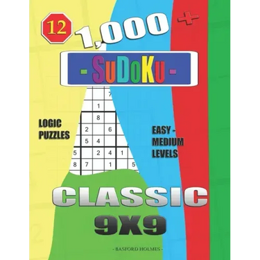 1,000 + Sudoku Classic 9x9: Logic puzzles easy - medium levels