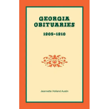 Georgia Obituaries, 1905-1910