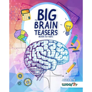 The Big Brain Teasers Book for Kids: Logic Puzzles, Hidden Pictures, Math Games, and More Brain Teasers for Kids (Find Hidden Pictures, Math Brain Tea
