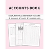 Accounts Book: Ledger for Daily, Monthly, and Yearly Tracking of Income and Expenses for Self Employed, Personal Finance, or Small Businesses (Chalk P