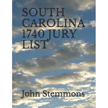 South Carolina 1740 Jury List