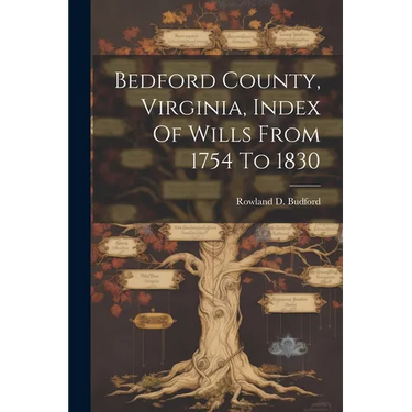 Bedford County, Virginia, Index Of Wills From 1754 To 1830