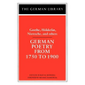 German Poetry from 1750 to 1900