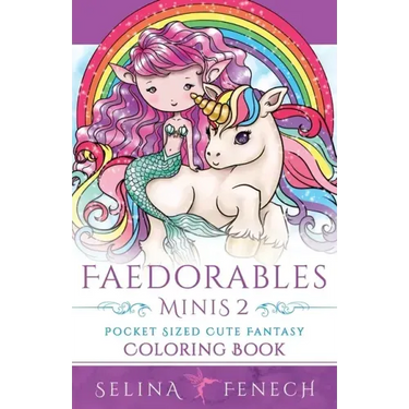 Faedorables Minis 2 - Pocket Sized Cute Fantasy Coloring Book