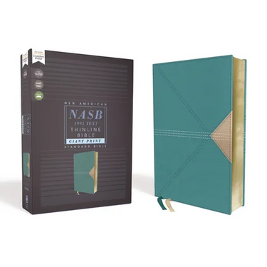 Nasb, Thinline Bible, Giant Print, Leathersoft, Teal, Red Letter Edition, 1995 Text, Comfort Print