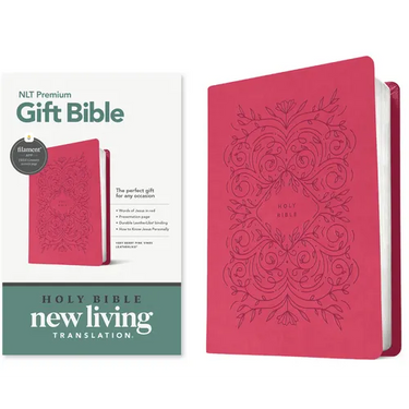 Premium Gift Bible Nlt, Filament Enabled (Leatherlike, Very Berry Pink Vines, Red Letter)