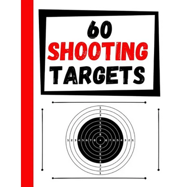 60 Shooting Targets: Large Paper Perfect for Rifles / Firearms / BB / AirSoft / Pistols / Archery & Pellet Guns
