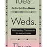 New York Times Games Wednesday Crosswords: 50 Medium Puzzles