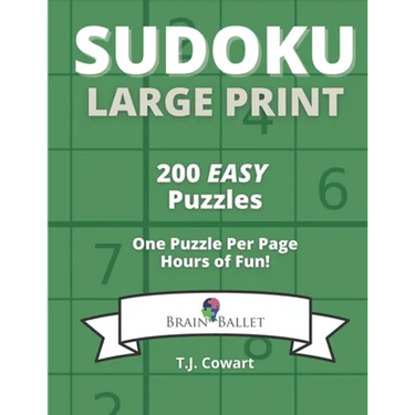 Sudoku Large Print: 200 Easy Puzzles