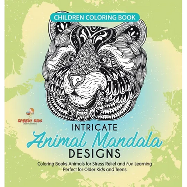 Children Coloring Book. Intricate Animal Mandala Designs. Coloring Books Animals for Stress Relief and Fun Learning. Perfect for Older Kids and Teens