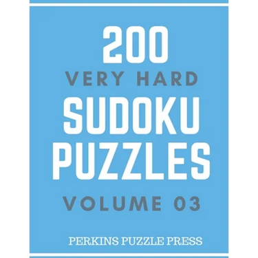 200 Very Hard Sudoku Puzzles Volume 03