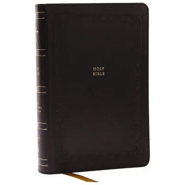 NKJV Compact Paragraph-Style Bible W/ 43,000 Cross References, Black Leathersoft, Red Letter, Comfort Print: Holy Bible, New King James Version: Holy