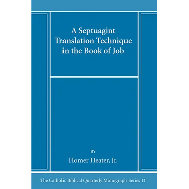 A Septuagint Translation Technique in the Book of Job