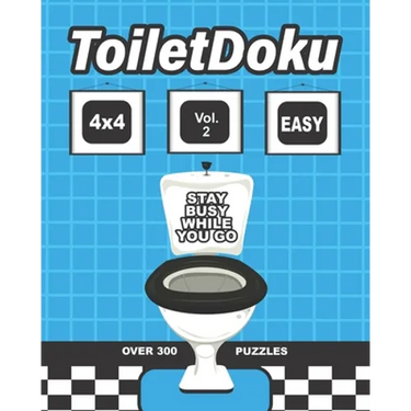ToiletDoku Vol 2 Easy 4x4: Sudoku: Educational brain games for kids and adults, with easy 4x4 grid puzzles
