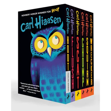 Hiaasen 6-Book Paperback Boxed Set: Hoot; Flush; Scat; Chomp; Squirm; Wrecker
