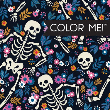 Color Me! Halloween - Keepsake Coloring Books Compact Edition with Quotes Cute & Creepy Designs 7x7 Inches Boo Basket Stuffer, Portable Coloring Book