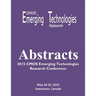 Abstracts: 2015 CMOS Emerging Technologies Research Conference