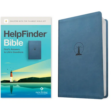 Helpfinder Bible Nlt, Filament Enabled (Leatherlike, Harbor Blue, Red Letter)