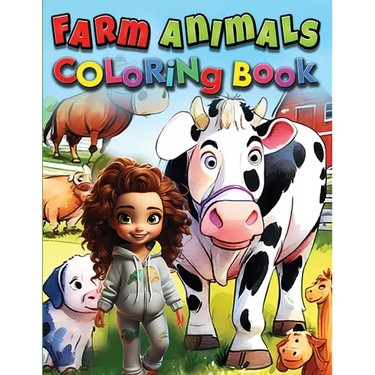 Farm Animals Coloring Book For Kids: Educational Farmyard Adventures in Every Page