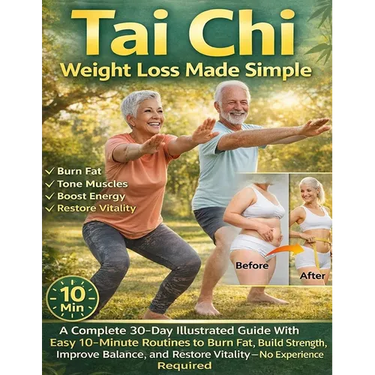 Tai Chi Weight Loss Made Simple: A Complete 30-Day Illustrated Guide With Easy 10-Minute Routines to Burn Fat, Build Strength, Improve Balance, and Re