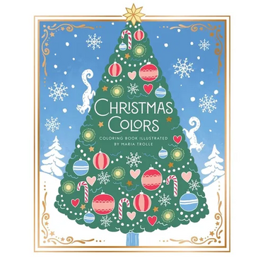 Christmas Colors: Hardcover Adult Coloring Book Featuring Thick, High-Quality Paper