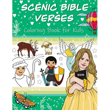 Scenic Bible Verses Coloring Book for Kids