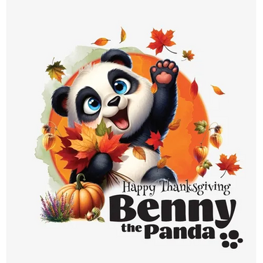 Benny the Panda - Happy Thanksgiving