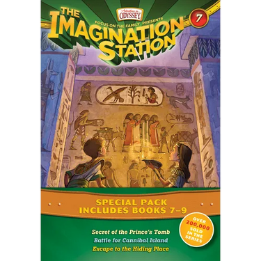 The Imagination Station Special Pack, Books 7-9: Secret of the Prince's Tomb/Battle for Cannibal Island/Escape to the Hiding Place