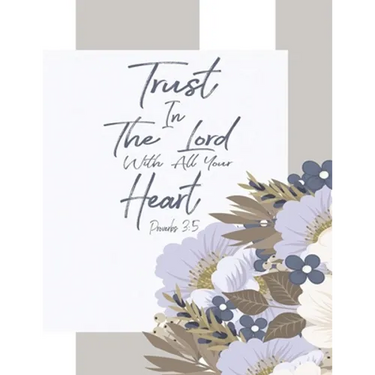 Proverbs 3: 5 Trust In the Lord with All Your Heart: floral journals to write in for women & bible verse word search and bible ver