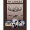 Charlotte Slavitt, Petitioner, V. Glenn F. Meader Et Al. U.S. Supreme Court Transcript of Record with Supporting Pleadings
