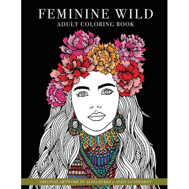 Feminine Wild: adult coloring book