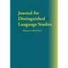 Journal for Distinguished Language Studies Volume 8 (2021-2022)
