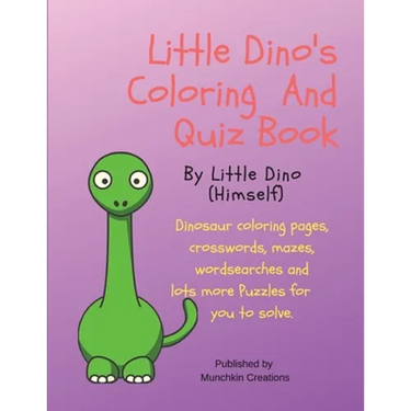 Little Dino's Coloring And Quiz Book