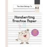 Handwriting Practice Paper K-2: The Little Monster Kindergarten writing paper with dotted lined sheets for ABC and numbers learning for girls 128 page