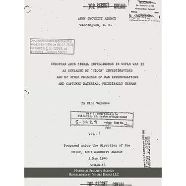 European Axis Signal Intelligence in World War II