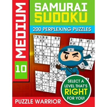 Medium Samurai Sudoku: 200 Perplexing Puzzles