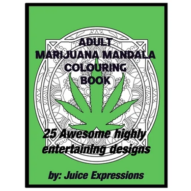 Adult Marijuana Mandala Colouring Book