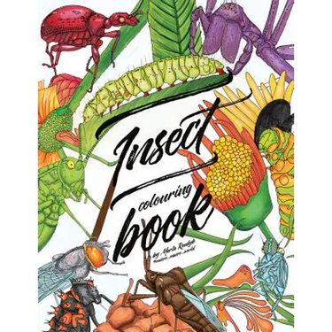 Insect colouring book: Colouring book for adults, teens and kids. Girls and boys who are animal lovers.