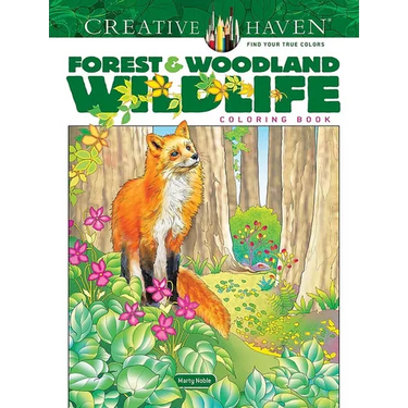 Creative Haven Forest & Woodland Wildlife Coloring Book
