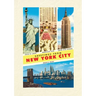 Vintage Lined Notebook Scenes, Greetings from New York City