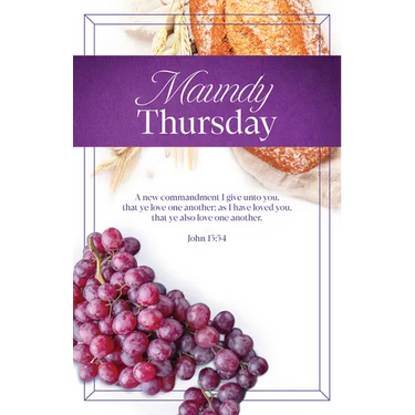Maundy Thursday Bulletin: As I Have (Package of 100): John 13:34 (Kjv)
