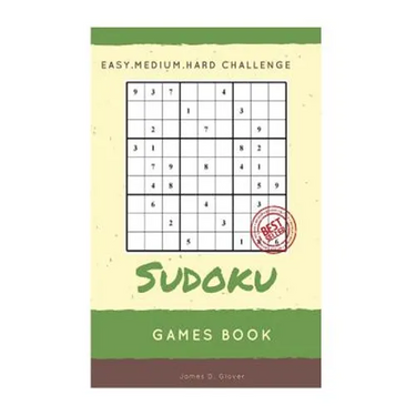Sudoku Games Book: Easy, Medium, Hard Handheld Puzzle, Large Print, 1 Game per Page, All Age, Adults