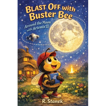 Blast Off With Buster Bee Around the Moon with Artemis II: A Bugville Critters Picture Book About Curiosity, Teamwork, and a Real Journey Around the M
