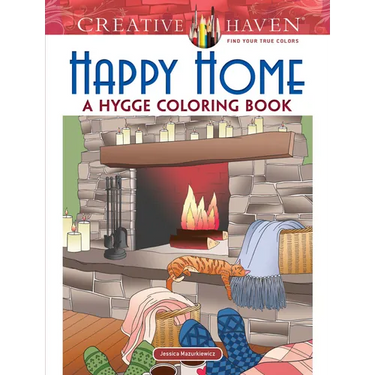 Creative Haven Happy Home: A Hygge Coloring Book